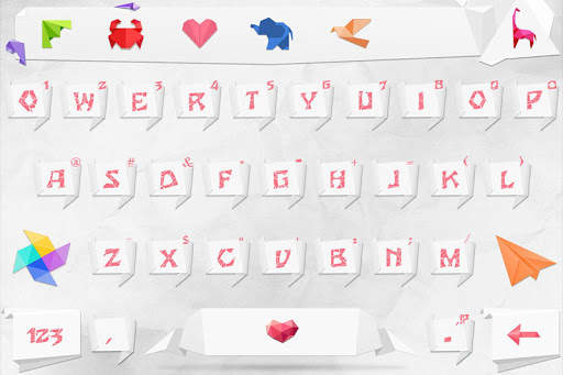 Origami Keyboard screenshot 1