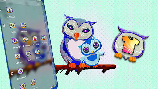 Cute Owl Launcher Theme screenshot 4