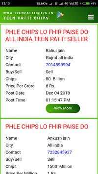 Teen patti chips screenshot 1