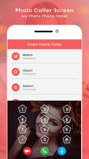 Photo Caller Screen - My Photo Phone Dialer скриншот 4