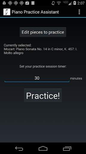 Piano Practice Assistant screenshot 1