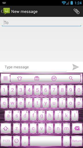 Emoji Keyboard Frame WhitePink screenshot 3