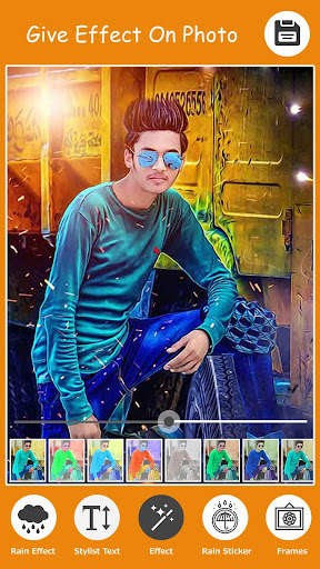 Rain Effect Photo Frame Editor screenshot 3