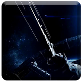 Spaceship Satellite Earth LWP icon