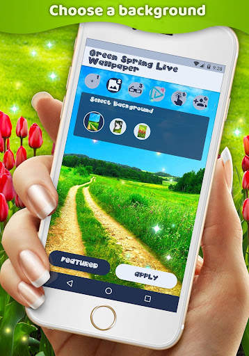 Spring Live Wallpaper 🌺 Green Field Wallpapers screenshot 4