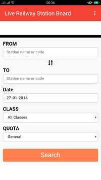 Live Railway Station Board screenshot 1