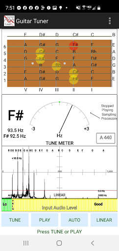 Chromatic Guitar Tuner & Tone & FFT - Free/No Ads screenshot 4