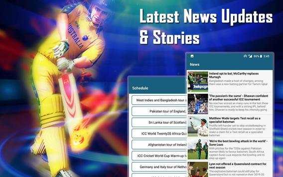 CricGift - Live Cricket Score Ball by Ball Update screenshot 3
