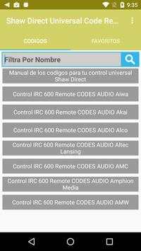 Code Remote For Shaw Direct screenshot 1