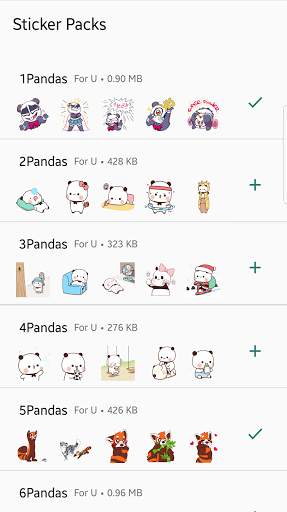 Mochi Panda stickers for WhatsApp🐼WAStickerApps screenshot 7
