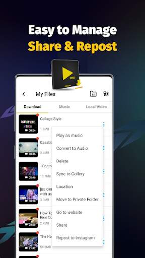 Amazing videos Downloader - Private Video Browser screenshot 5