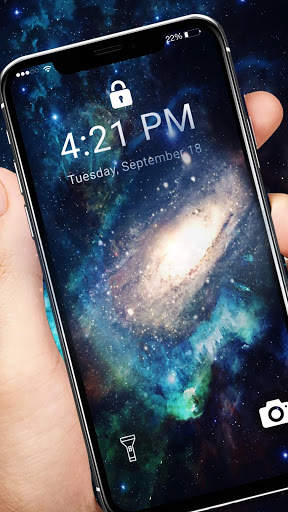 Neon Galaxy APUS Live Wallpaper screenshot 3