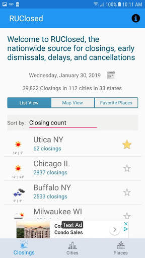 RUClosed - School / Work closed? Snow Day? screenshot 2