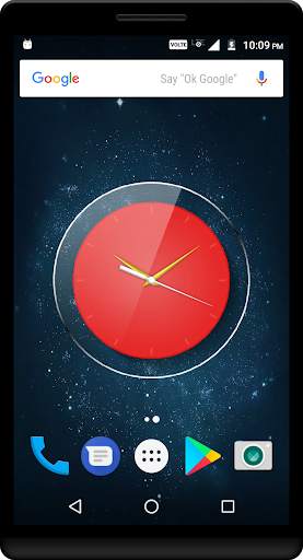 Red Clock Live Wallpaper screenshot 2