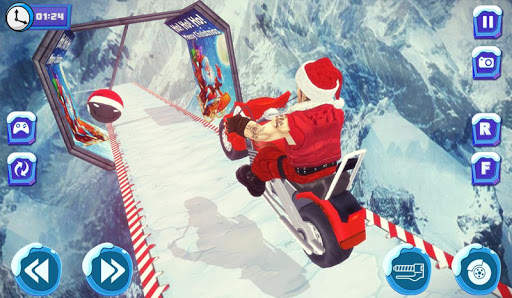 Chrismas Impossible Bike Stunt 3D screenshot 4