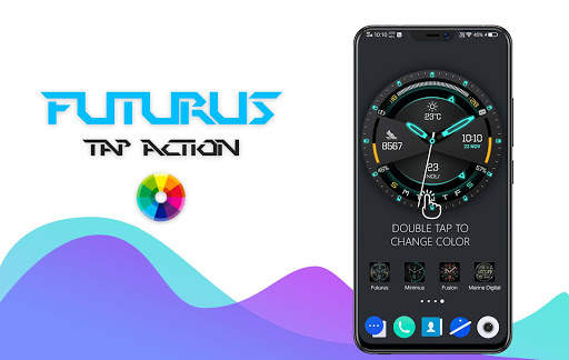 Futurus Watch Face & Clock Live Wallpaper screenshot 13
