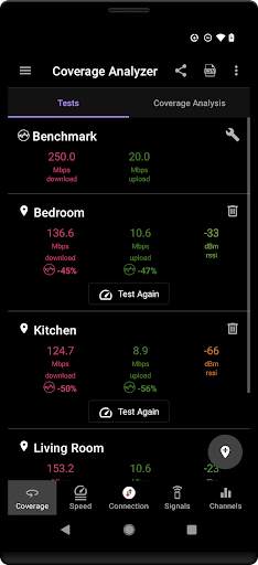 WiFi Coverage Analyzer screenshot 1