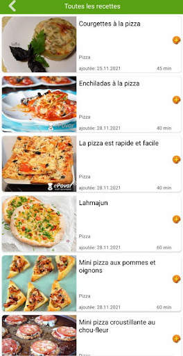 Recettes de pizzas screenshot 3