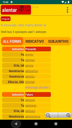 Learn Spanish grammar and verb screenshot 4