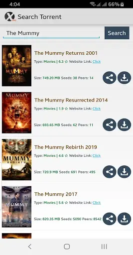 Xtreme Torrent Finder - ( Search & Download ) screenshot 10
