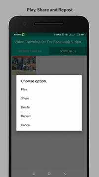 Video Downloader For Facebook Video Downloader screenshot 3