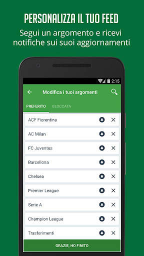 Notizie e Risultati di Calcio screenshot 2