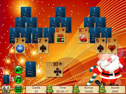 Xmas TriPeaks, card solitaire screenshot 10