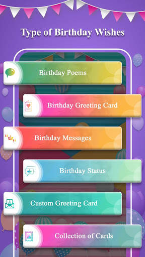 Happy Birthday Wishes & Greeting Cards Maker screenshot 1