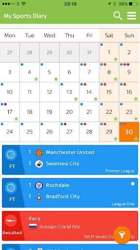 My Sports Diary screenshot 1