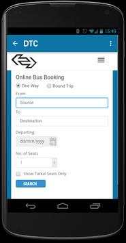 DTC Bus Ticket Booking and Bus Enquiry screenshot 3