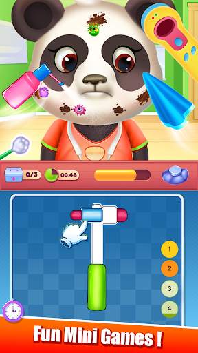 cute pet clinic with mini game स्क्रीनशॉट 3