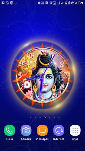 Lord Shiva Clock Live Wallpape screenshot 2