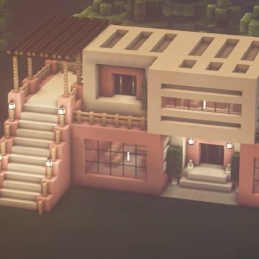 Pink princess house for mcpe icon