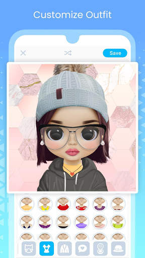 Cute Cartoon/Doll Avatar Creator:Your Cute Version 7 تصوير الشاشة