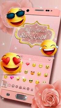Luxurious Rose Gold Keyboard Theme screenshot 3