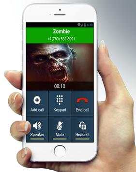 Zombie Fake call screenshot 2