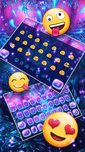 Magic Neon Flower Keyboard screenshot 3