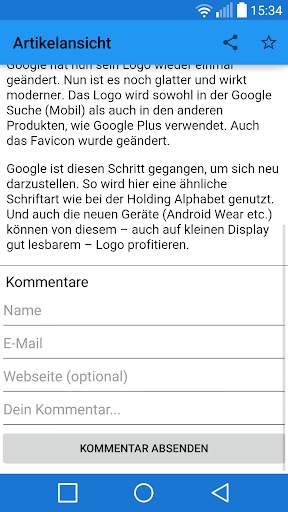 News für Android screenshot 3