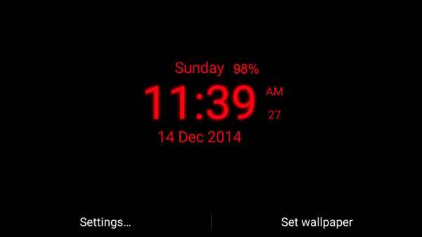 Digital Clock Live Wallpaper screenshot 22