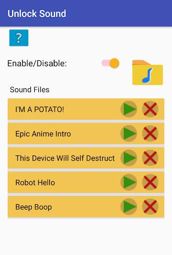 Unlock Sound screenshot 1