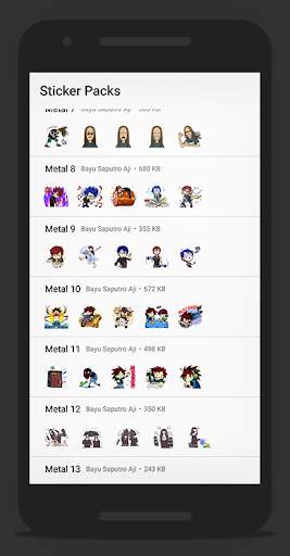 Metal Sticker - WAStickerApps screenshot 3