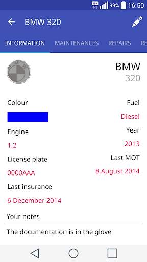 My Garage (Car Management) screenshot 2