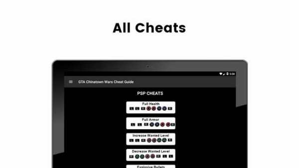 Cheat Guide GTA Chinatown Wars 4 تصوير الشاشة