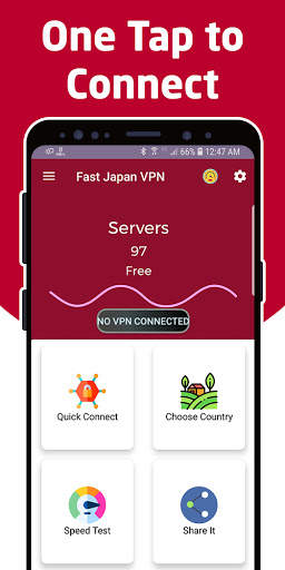 Japan VPN - A Fast, Unlimited, Free VPN screenshot 1