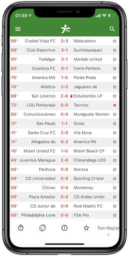 iTahmin - Live Football Stats screenshot 1