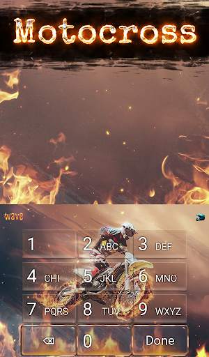 Motocross Animated Keyboard   Live Wallpaper screenshot 5