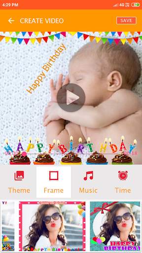Birthday video maker Telugu - With photo and song screenshot 4