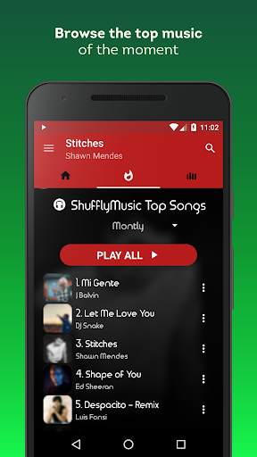 Shuffly Music - Song Streaming Player screenshot 4
