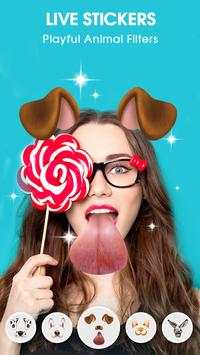 Live Face Sticker – Sweet Filter with Live Camera screenshot 1