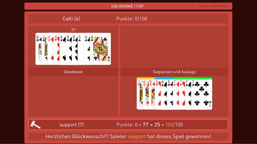 Pro Rommé online screenshot 8
